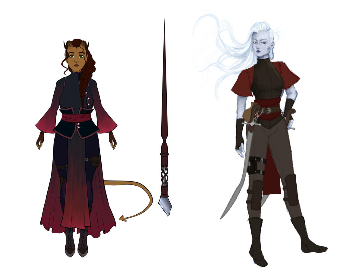 Alianna &amp; Anima - DnD Characters
