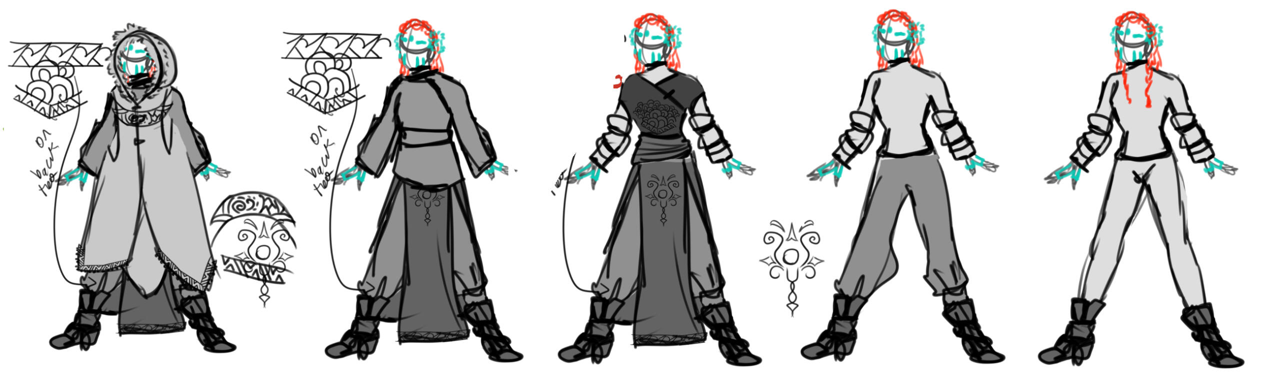 Anuka Clothing Layers Exploration for Abandoned "Anuka" Project (later evolved into Alhué)